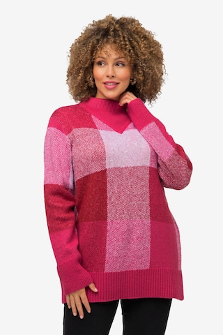 Pull-over Ulla Popken en rose : devant