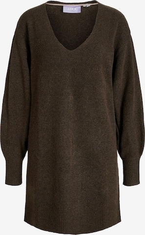 Robes en maille 'JXEFFIE' JJXX en marron : devant