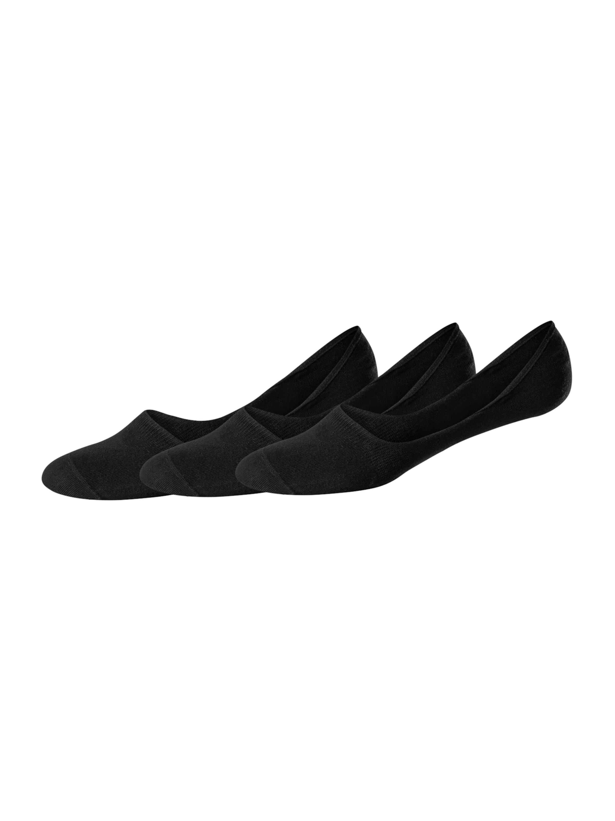 SCHIESSER Ankle Socks ' In-Shoes ' in Black: front
