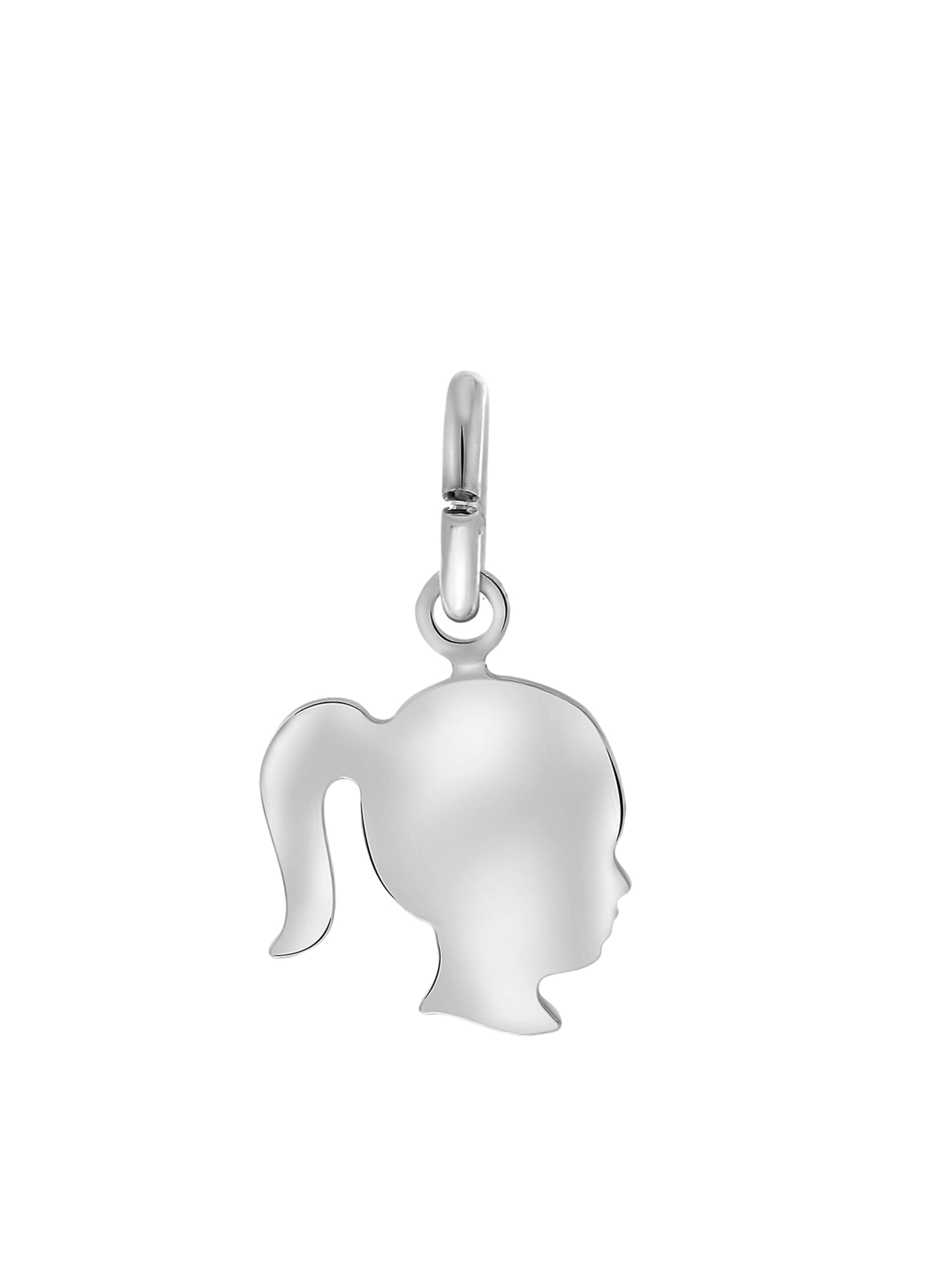 Lucardi Anhänger 'Basic' in Silber: Vorderseite