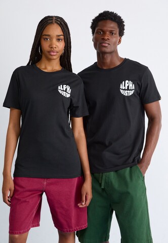 ALPHA INDUSTRIES Shirt in Zwart