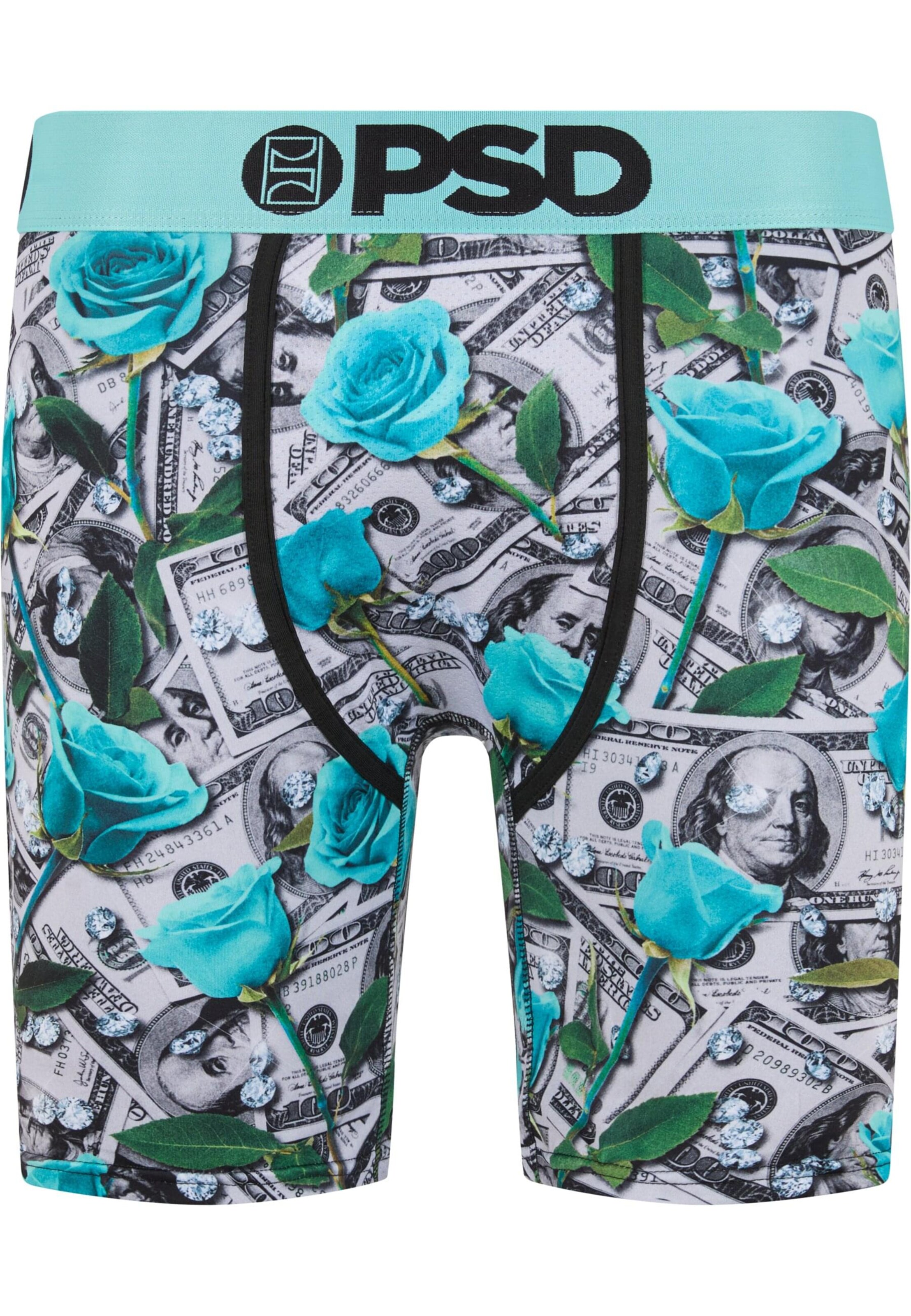 PSD Boxershorts 'Cash & Roses' in Gemengde kleuren: voorkant