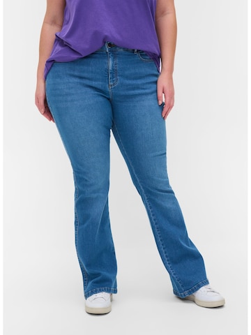 Zizzi Jeans 'ELLEN' in Blauw: voorkant