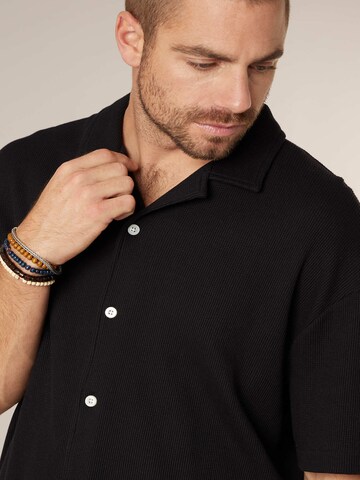 Deeluxe Regular Fit Hemd 'Turman' in Schwarz