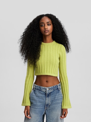 Bershka Trui in Groen: voorkant