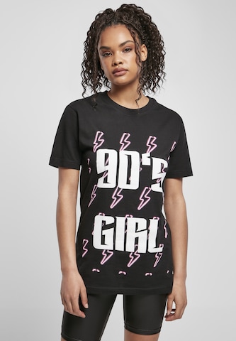 Merchcode T-Shirt '90ies Girl' in Schwarz: predná strana