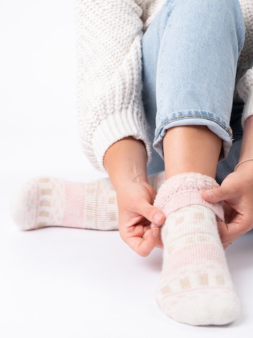 Occulto - Calcetines 'Winter Lumi' en rosa: frente