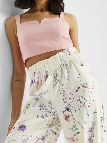 Largi Pantaloni de la bonprix pe bej