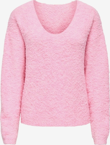 JDY Pullover 'JDYBitten' i pink: forside