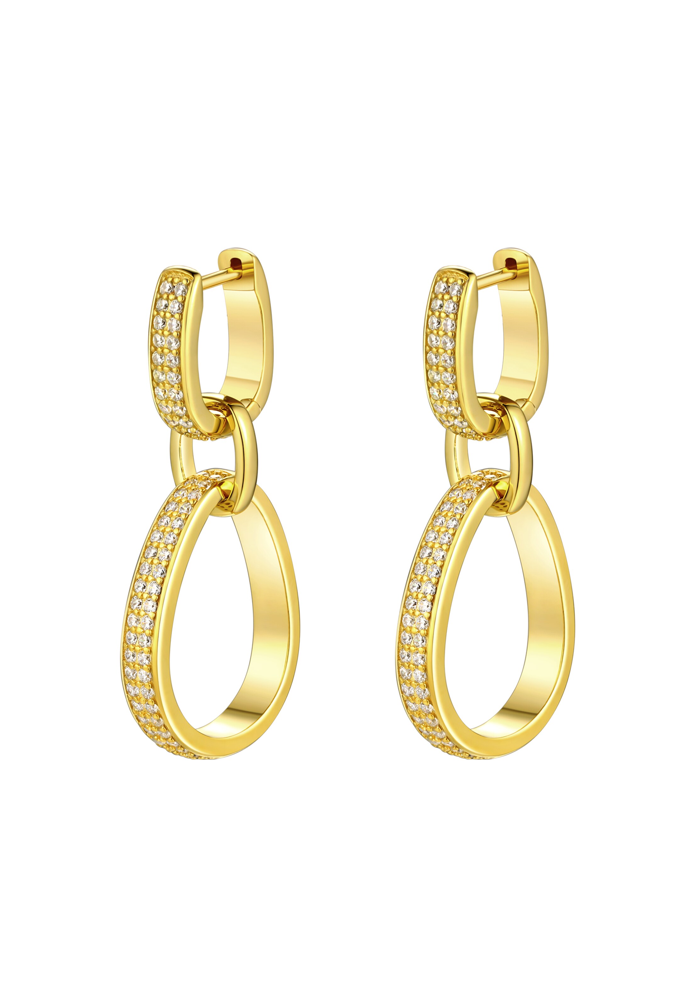 Nana Kay Earrings 'Solid Flair' in Gold: front