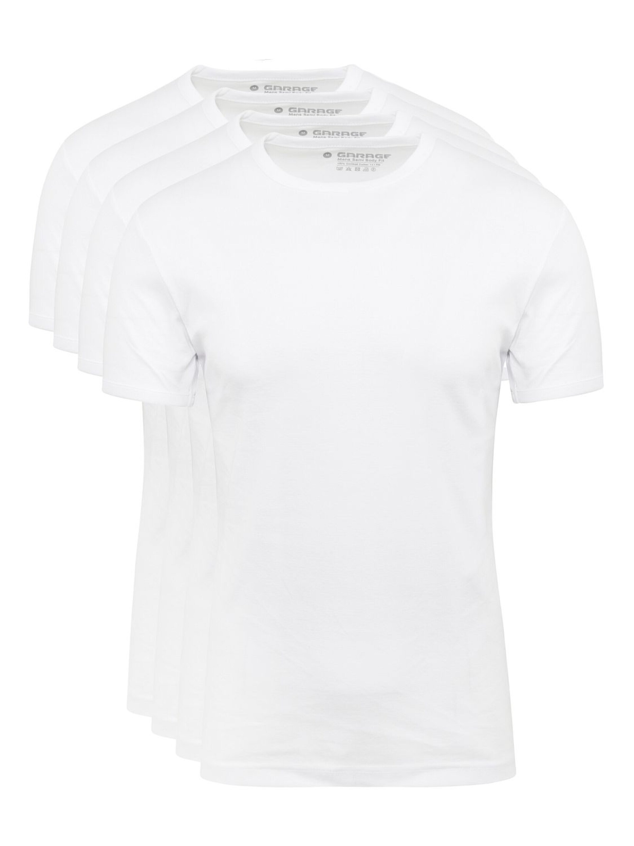 GARAGE Shirt in Wit: voorkant