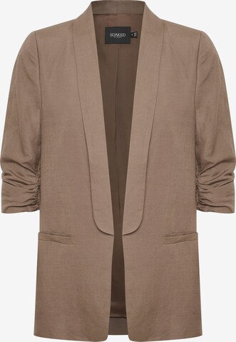 SOAKED IN LUXURY Blazer 'Sun' in Brown: front