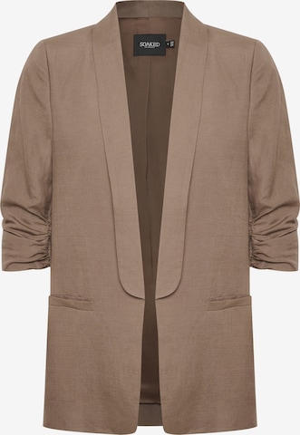 SOAKED IN LUXURY Blazer 'Sun' in Brown: front