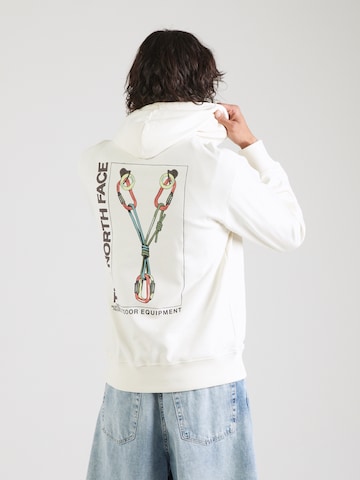 THE NORTH FACE Sweatshirt 'EXPLORE GEAR' in White: front