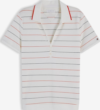 TOMMY HILFIGER Poloshirt in navy / rot / weiß, Produktansicht