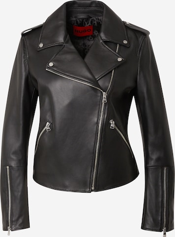 HUGO Between-season jacket 'Lujana' in Black: front