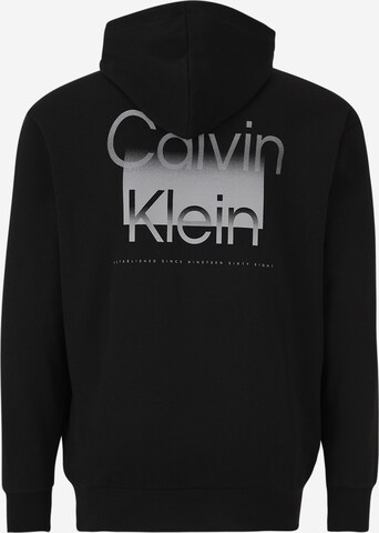 Calvin Klein Big & Tall Μπλούζα φούτερ σε μαύρο