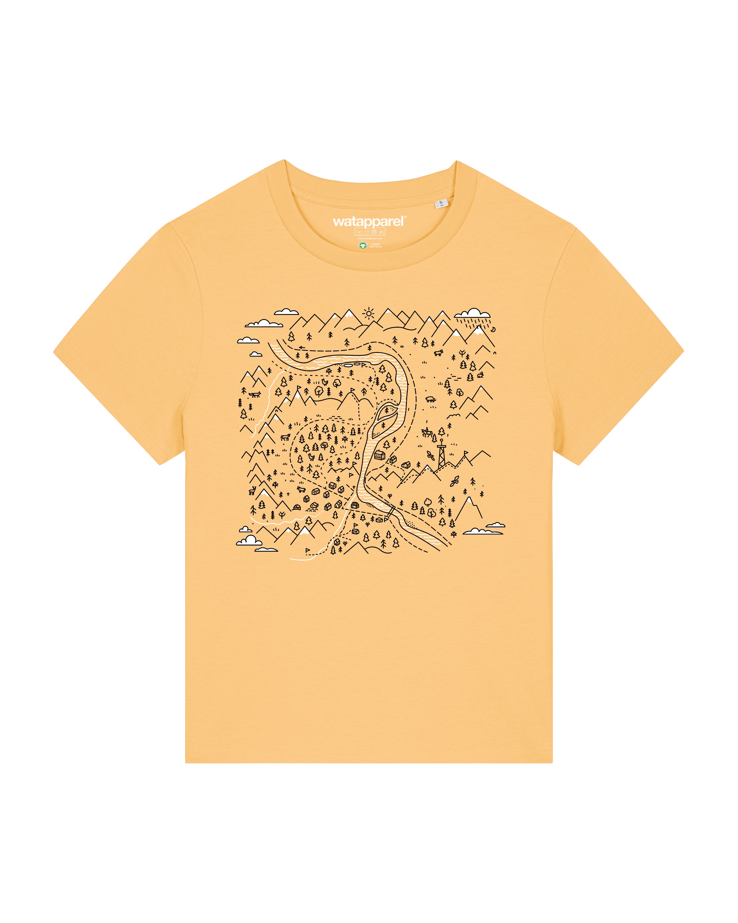 Watapparel Shirt in Geel: voorkant