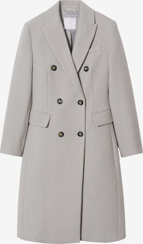 MANGO Between-Seasons Coat in Grey: front