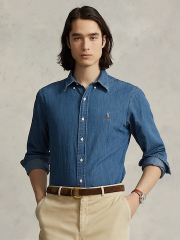 Polo Ralph Lauren Regular fit Button Up Shirt in Blue: front