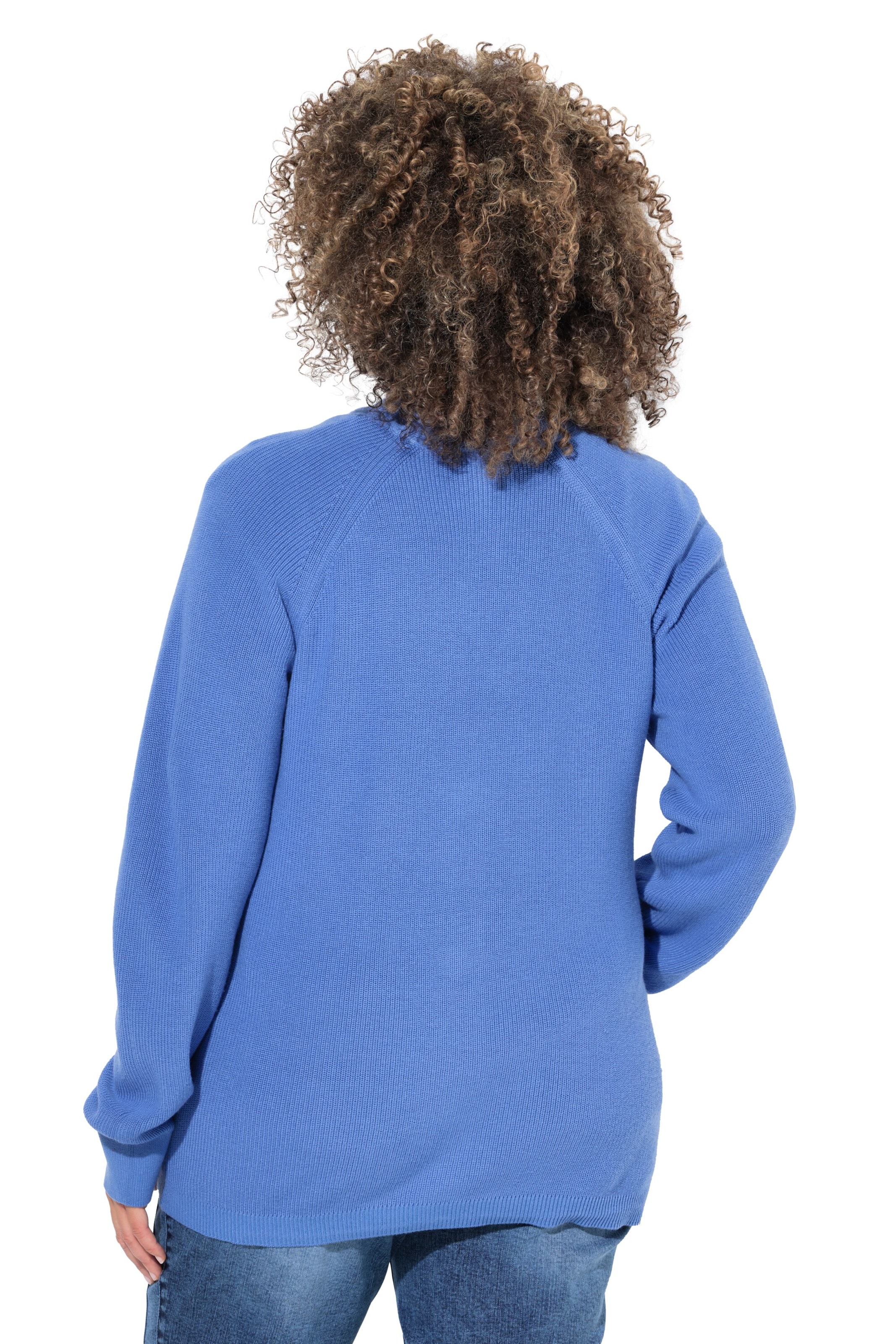 Ulla Popken Strickjacke in Blau