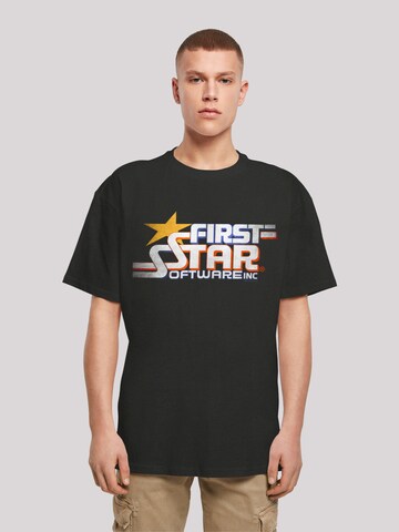 T-Shirt 'FIRSTSTAR Inc Retro Gaming SEVENSQUARED' F4NT4STIC en noir : devant