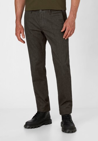 REDPOINT Slimfit Chinohose in Braun