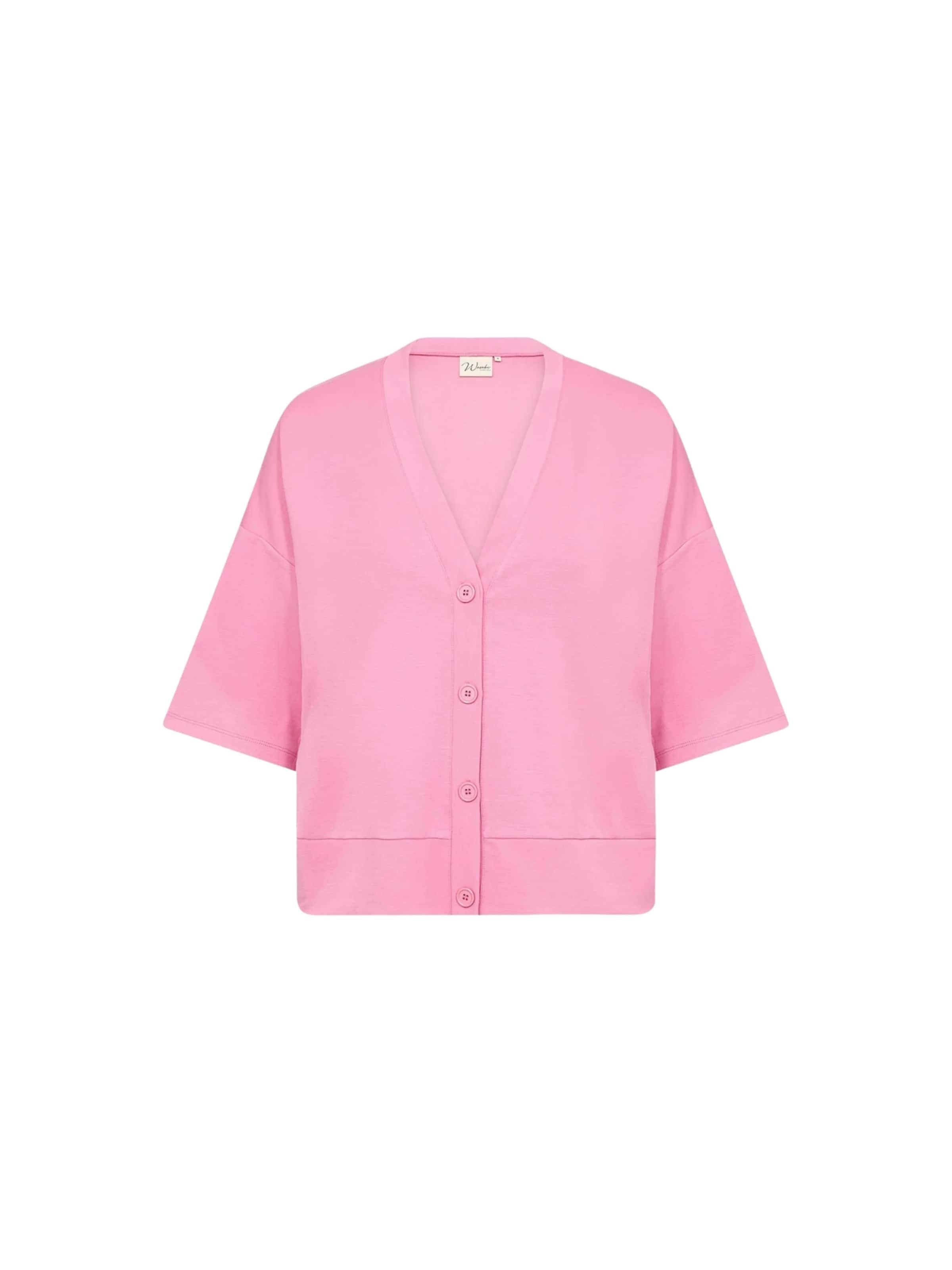 Cardigan Wasabi Concept en rose : devant