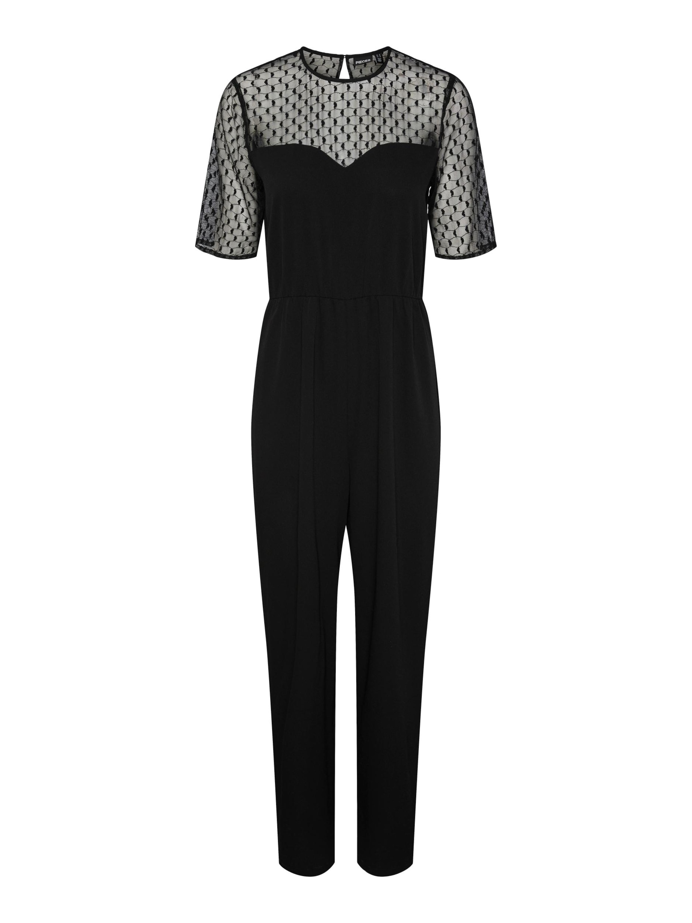 PIECES Jumpsuit in Black: front