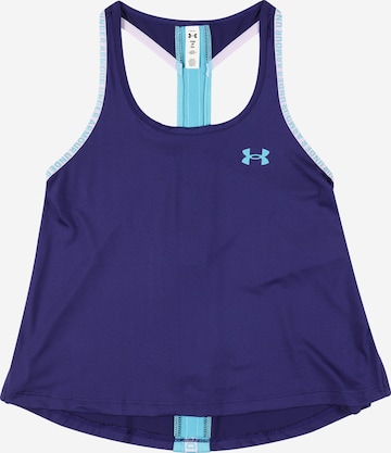 UNDER ARMOUR - Top desportivo 'Knockout' em azul: frente