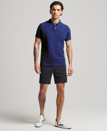 Superdry Superdry Klassisches Pikee-Polohemd aus Bio-Baumwolle in Blau