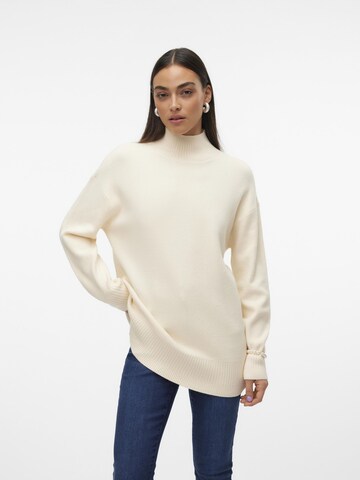 Pull-over 'Gold' VERO MODA en beige : devant