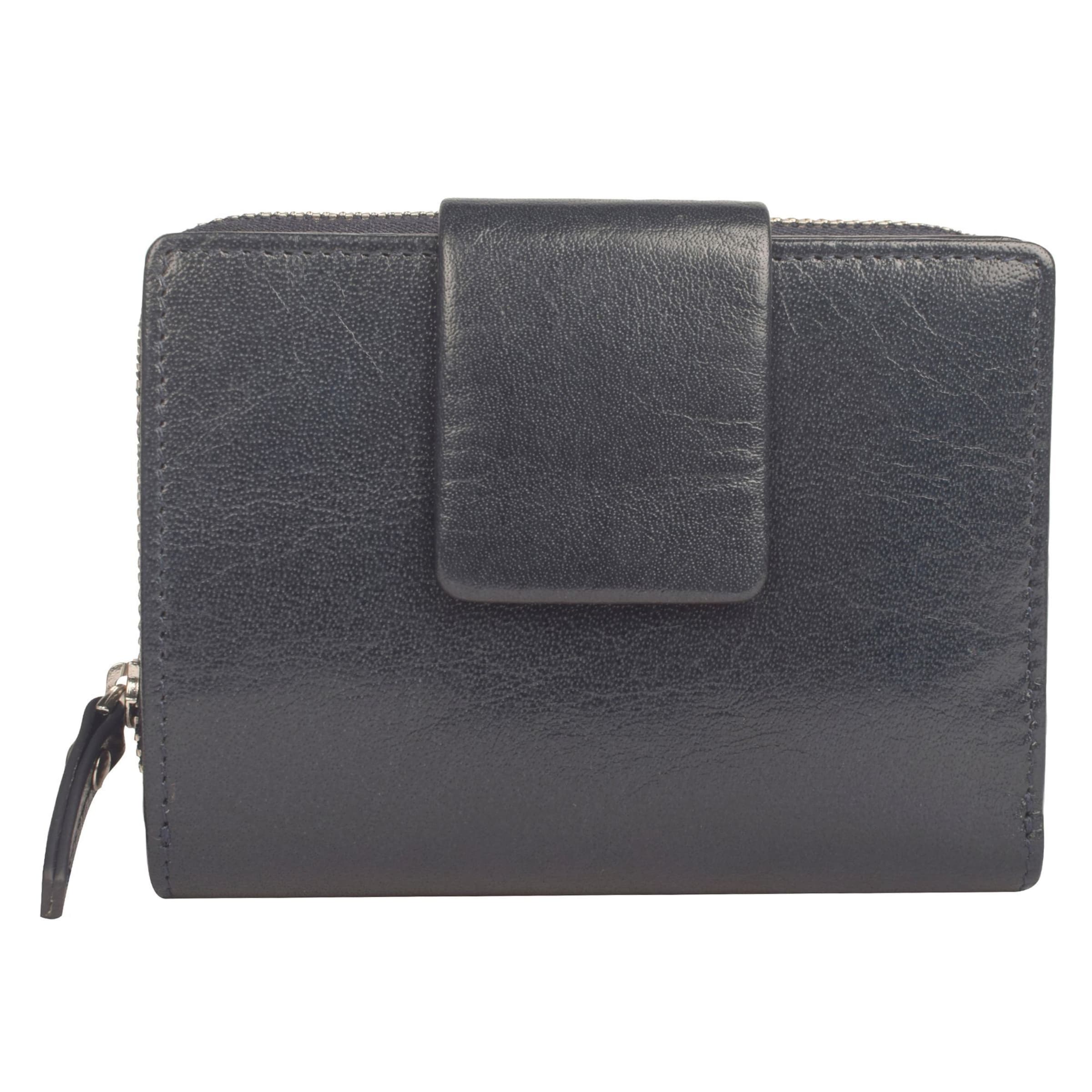 Maître Wallet 'Diethilde' in Blue: front