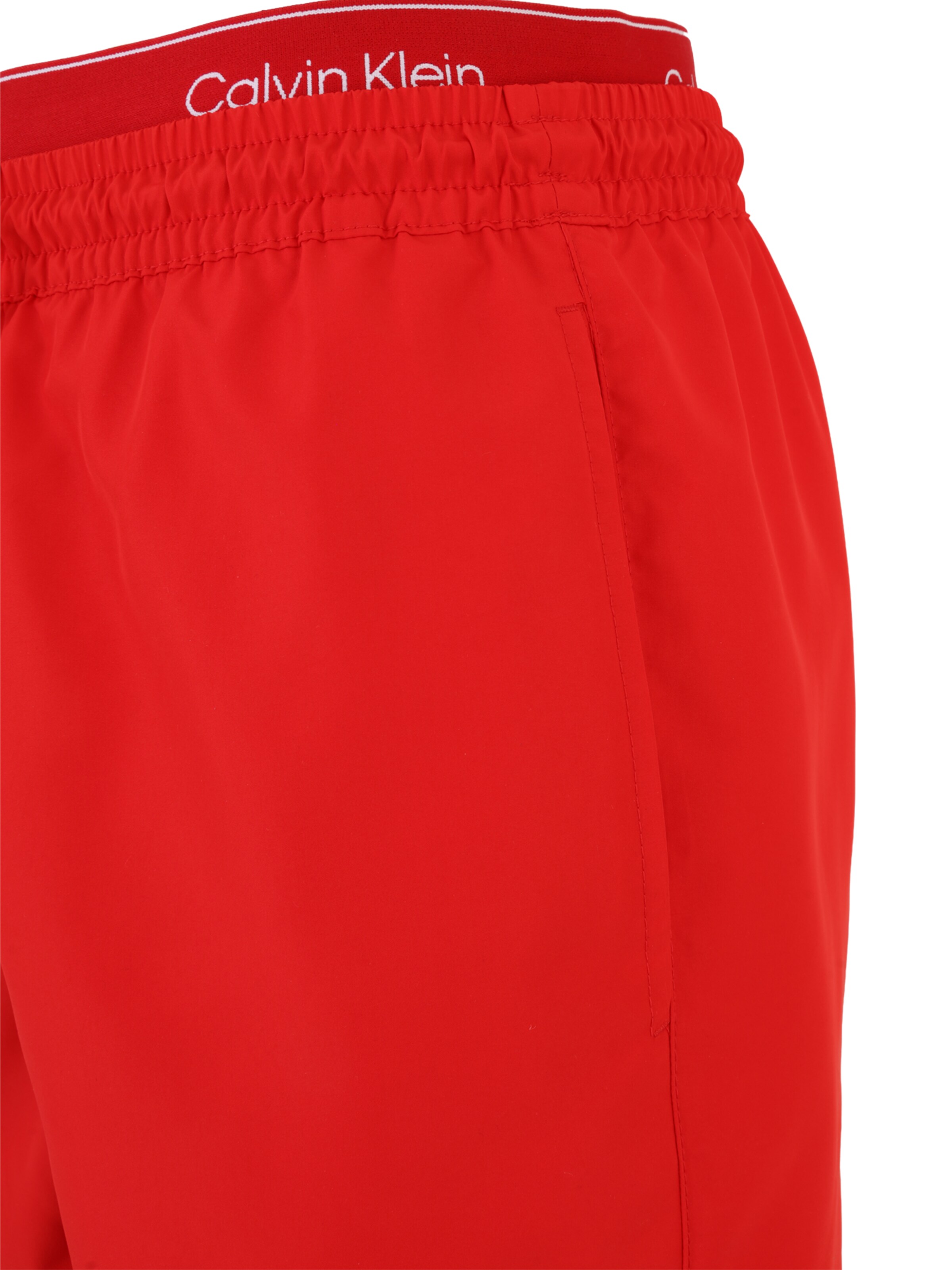 Calvin Klein Swimwear Kratke kopalne hlače 'ESSENTIALS' | rdeča barva