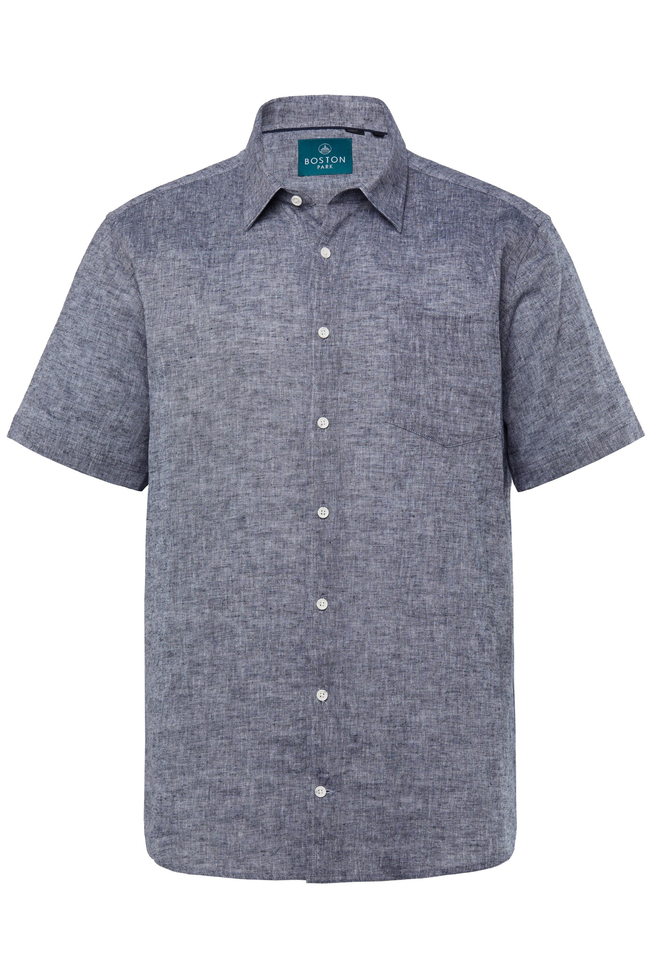 Boston Park Overhemd in Blauw: voorkant