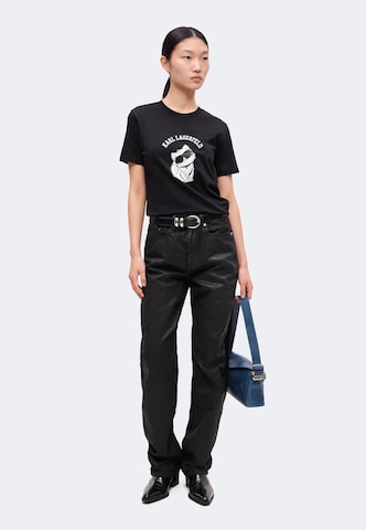 Karl Lagerfeld Tričko 'Ikon Choupette' – černá