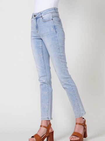 KOROSHI Regular Jeans in Blue: front