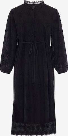 Robe Usha en noir : devant