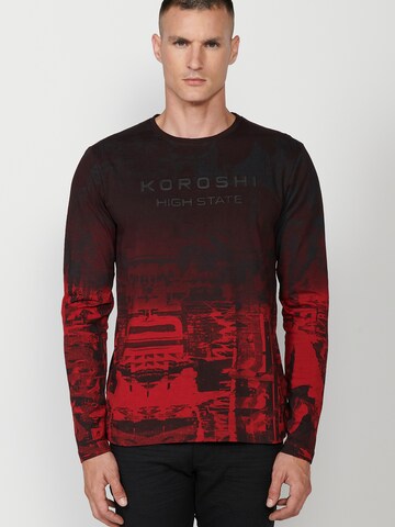 KOROSHI T-shirt i brun: framsida