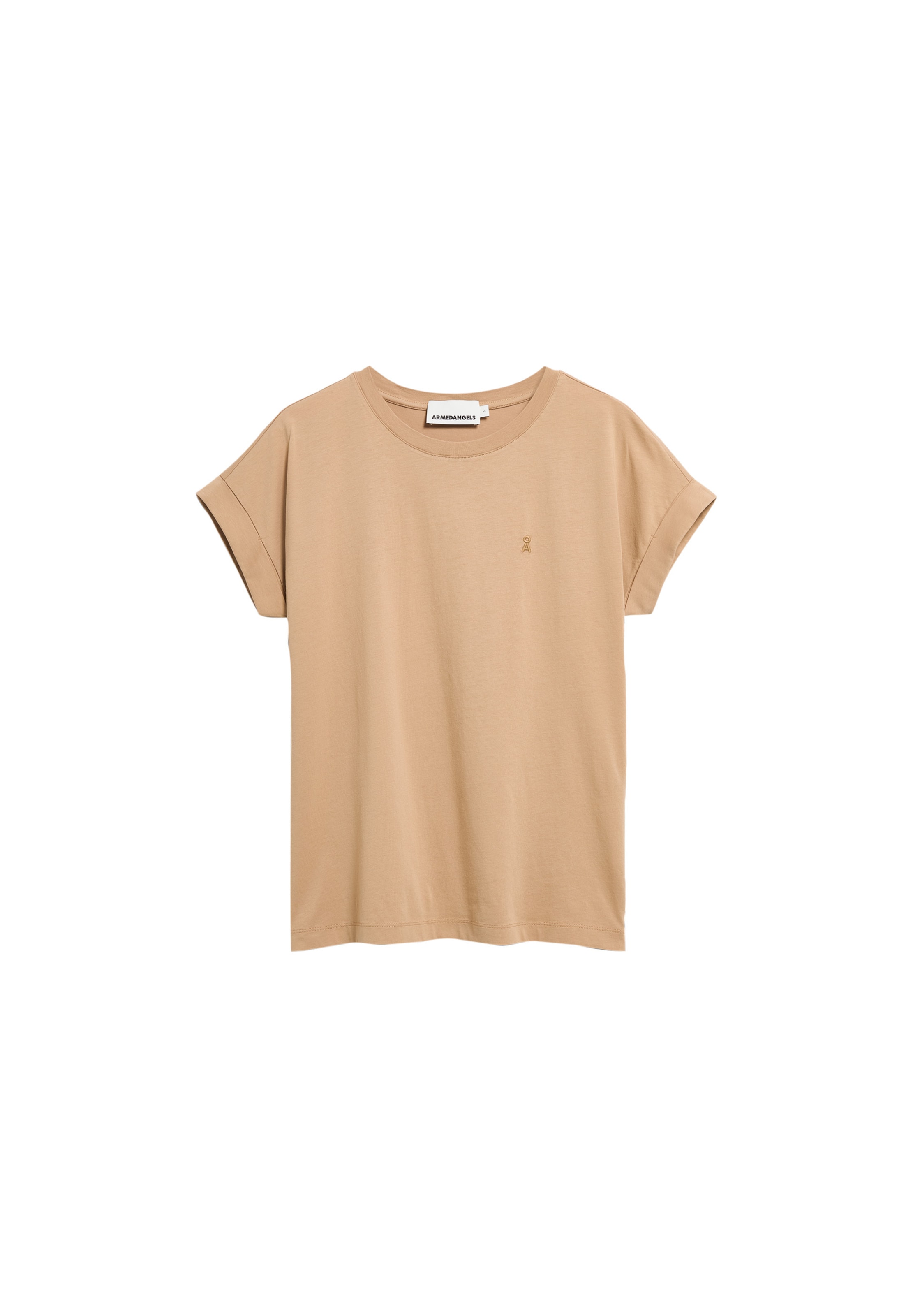 T-shirt 'IDAARA' ARMEDANGELS en beige : devant