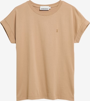 T-shirt 'IDAARA' ARMEDANGELS en beige : devant