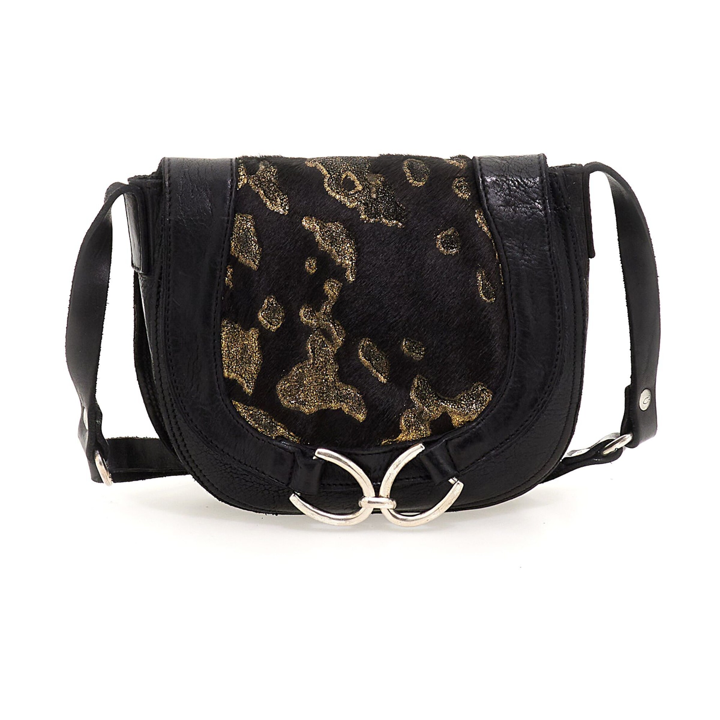 Sac à bandoulière Campomaggi en noir : devant