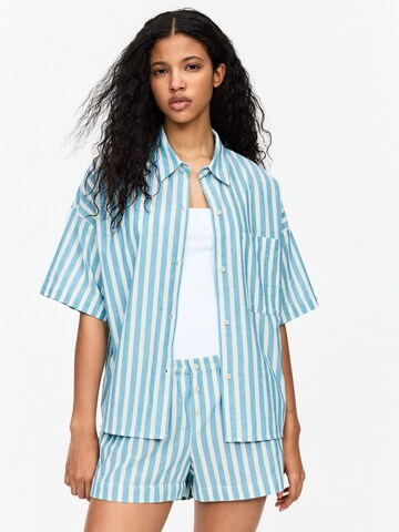 Chemisier Pull&Bear en bleu : devant