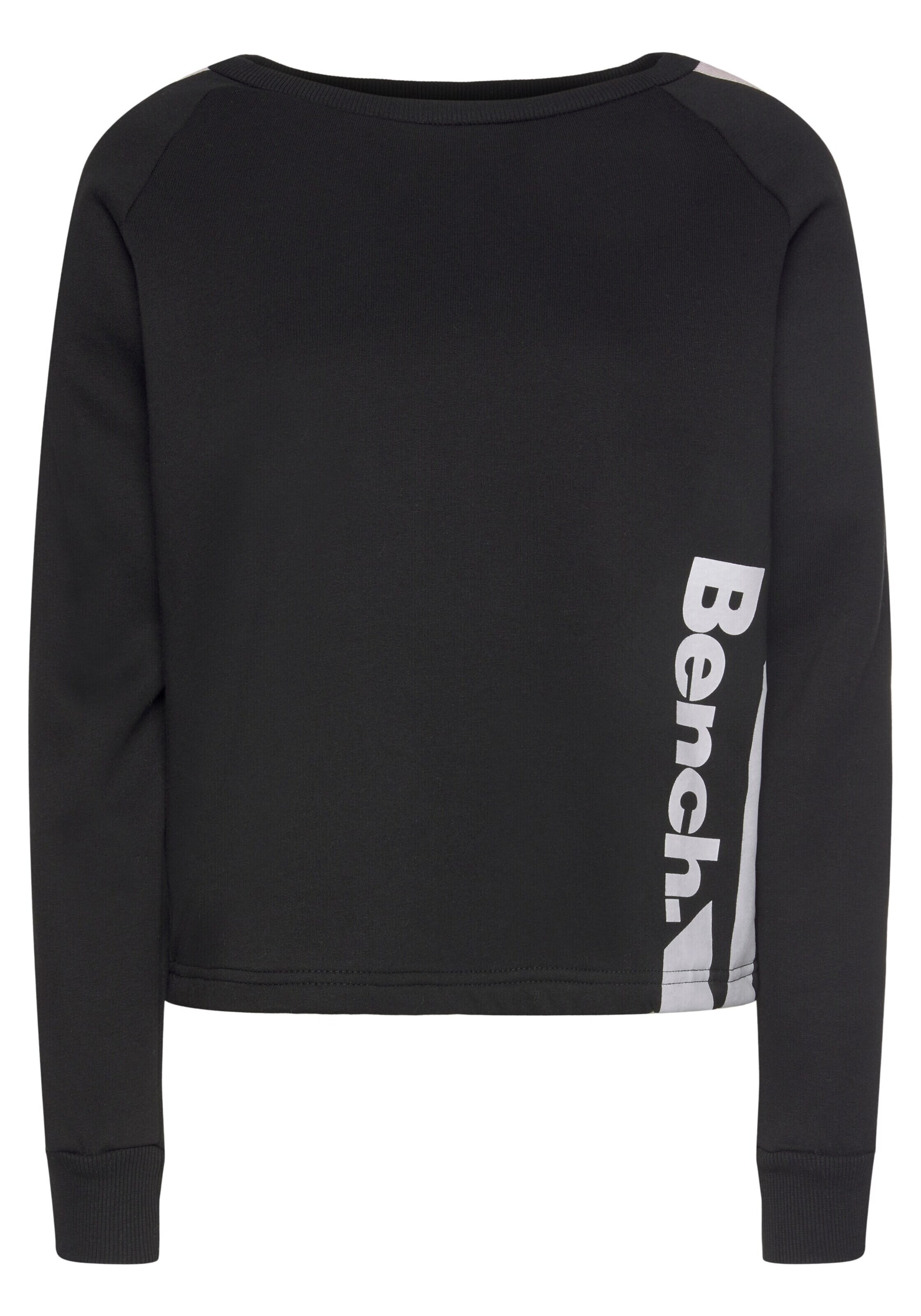 BENCH Sweatshirt in Schwarz: Vorderseite