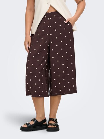 ONLY Carmakoma Regular Broek 'CARCarrie' in Bruin: voorkant