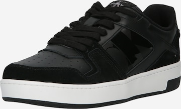 Calvin Klein Jeans - Zapatillas deportivas bajas 'Basket' en negro: frente