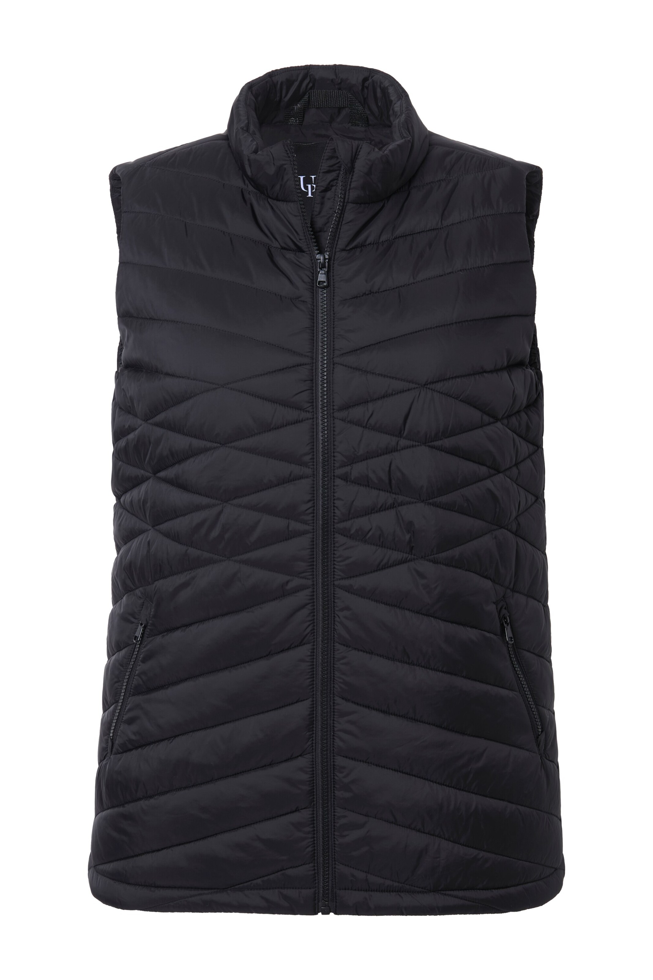 Ulla Popken Weste in Schwarz: Vorderseite