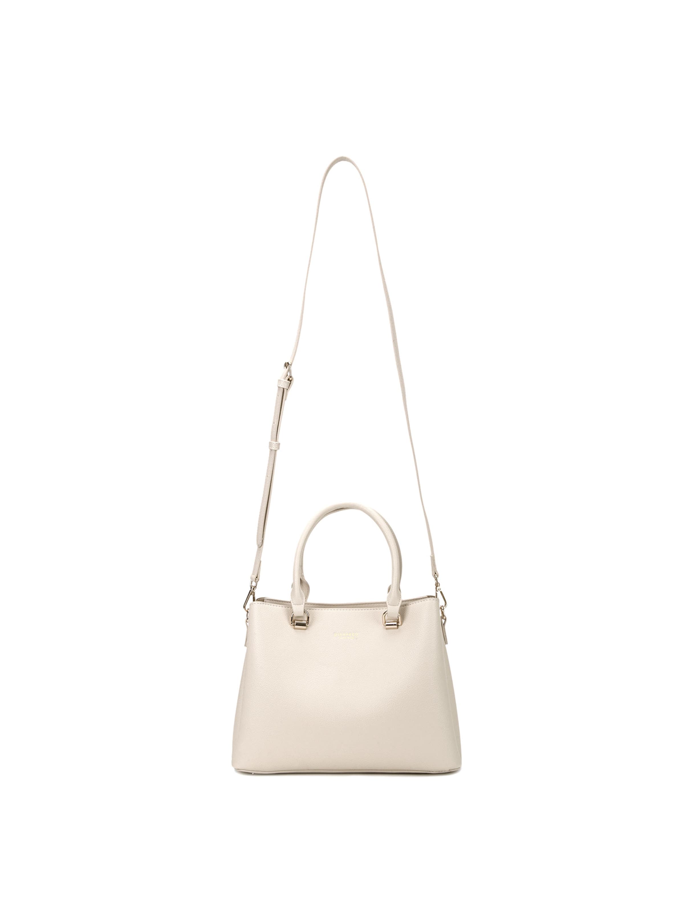 Borsa a mano 'Borsa a Mano Vegan Leather Diana & Co Firenze - Zip e Tracolla Rimovibile' di Diana&Co. in beige