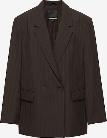 Pull&Bear Blazer 'CRUZADA' in Brown: front
