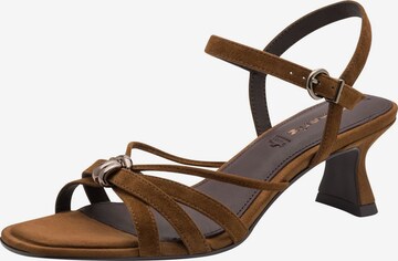 Sandales Tamaris en marron : devant